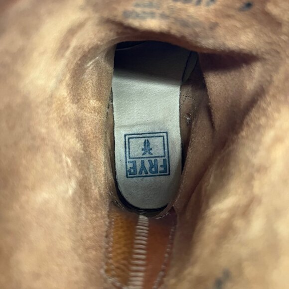 Frye Brown Leather Buckle Ankle Boots | Size 6.5 - Picture 11 of 12